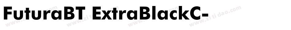 FuturaBT ExtraBlackC字体转换